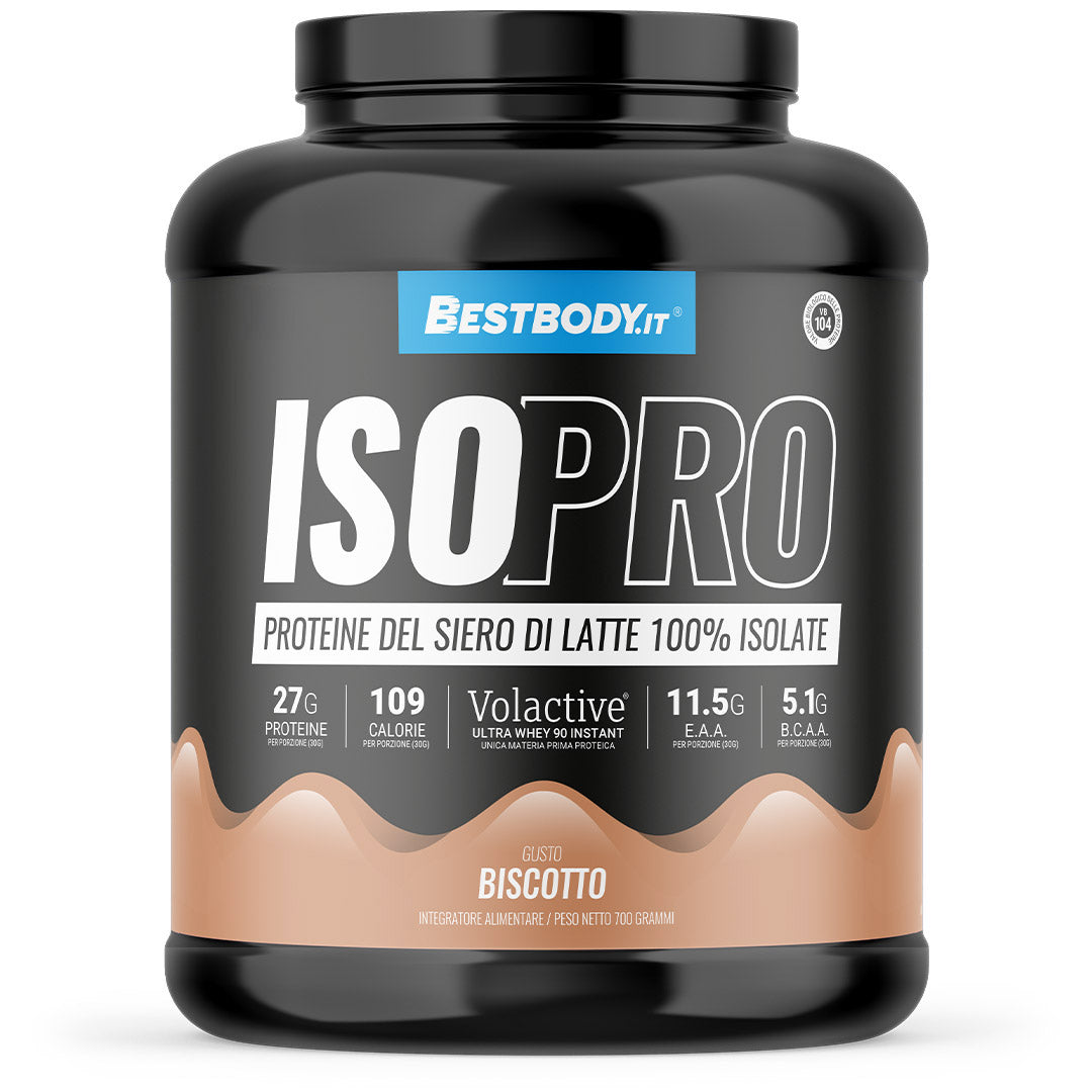 Best Body IsoPro 700g Proteine Whey Isolate Biscotto 27g