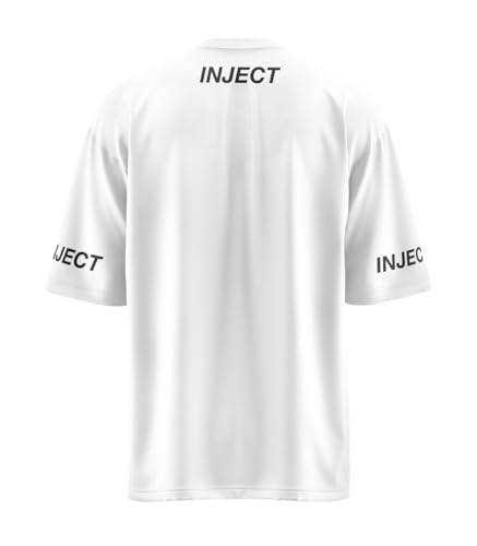 INJECT Drop T-Shirt Oversize Cotone Nero Unisex