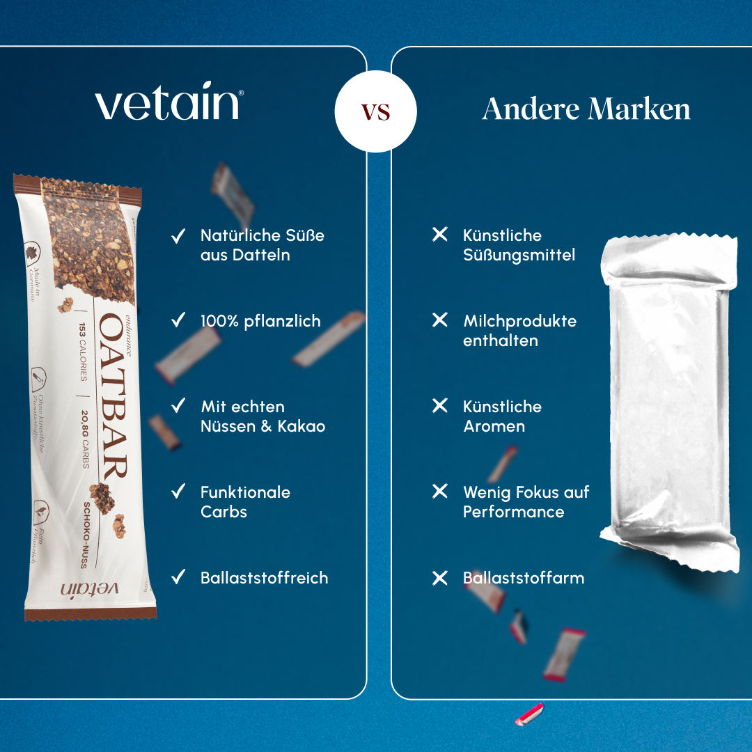 Vetain Oatbar Schoko-Nuss 12 Barrette Avena Cioccolato Vegan