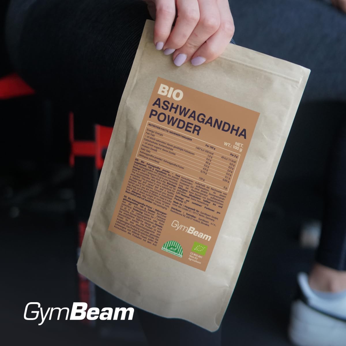 GymBeam Ashwagandha BIO Polvere 100g Adattogeno