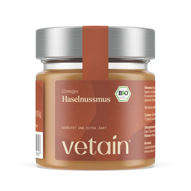 Vetain Snacks Haselnussmus crema nocciole bio 200g