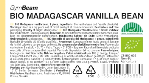 GymBeam Vaniglia Madagascar BIO Bacca Intera Aroma Intenso