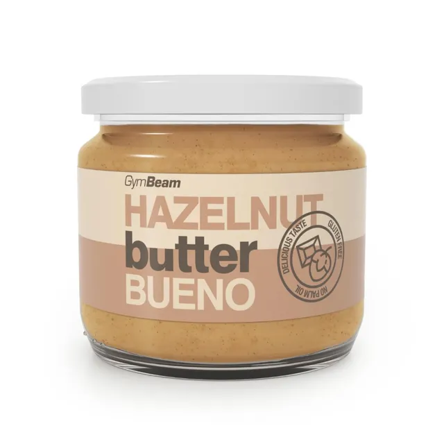 GymBeam Burro di Nocciole Bueno Crema Spalmabile Fibre