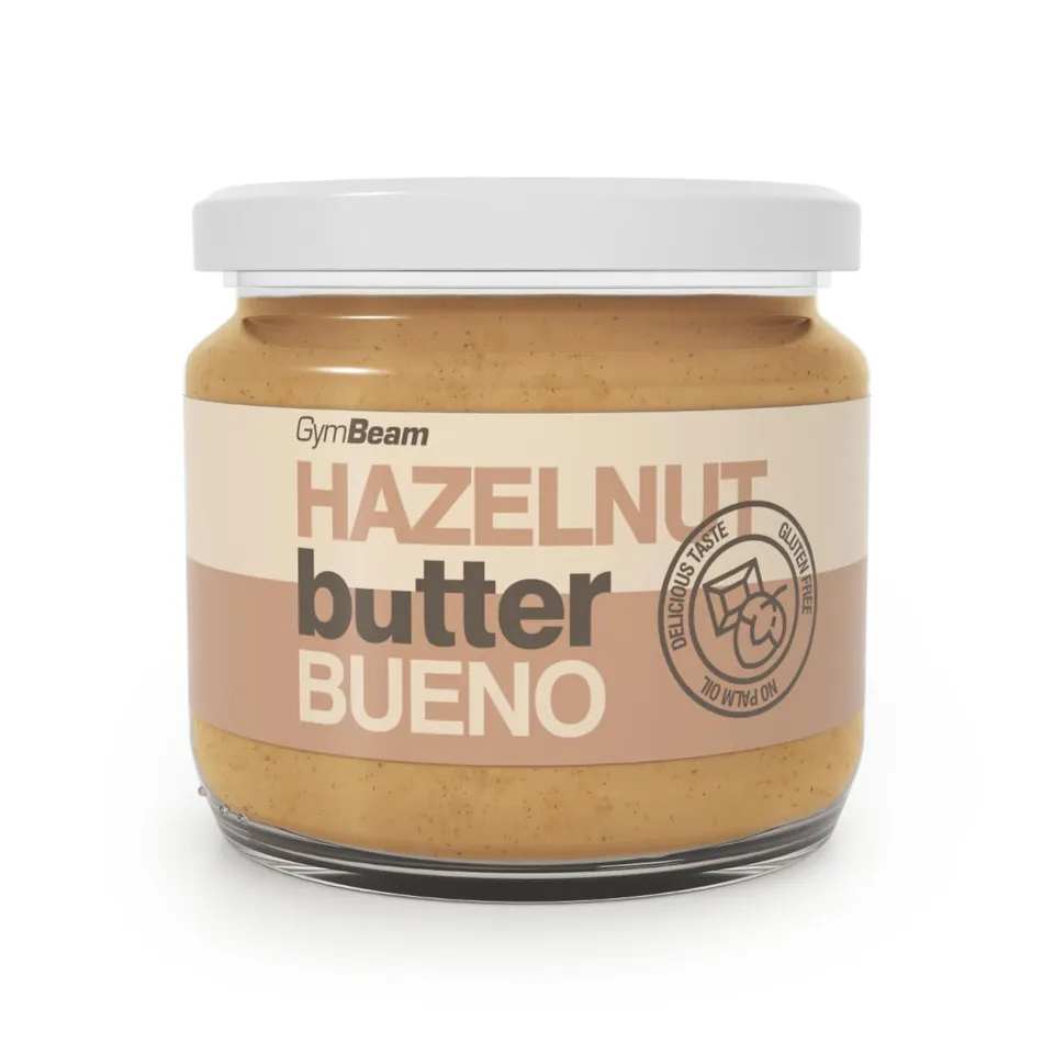 GymBeam Burro di Nocciole Bueno Crema Spalmabile Fibre