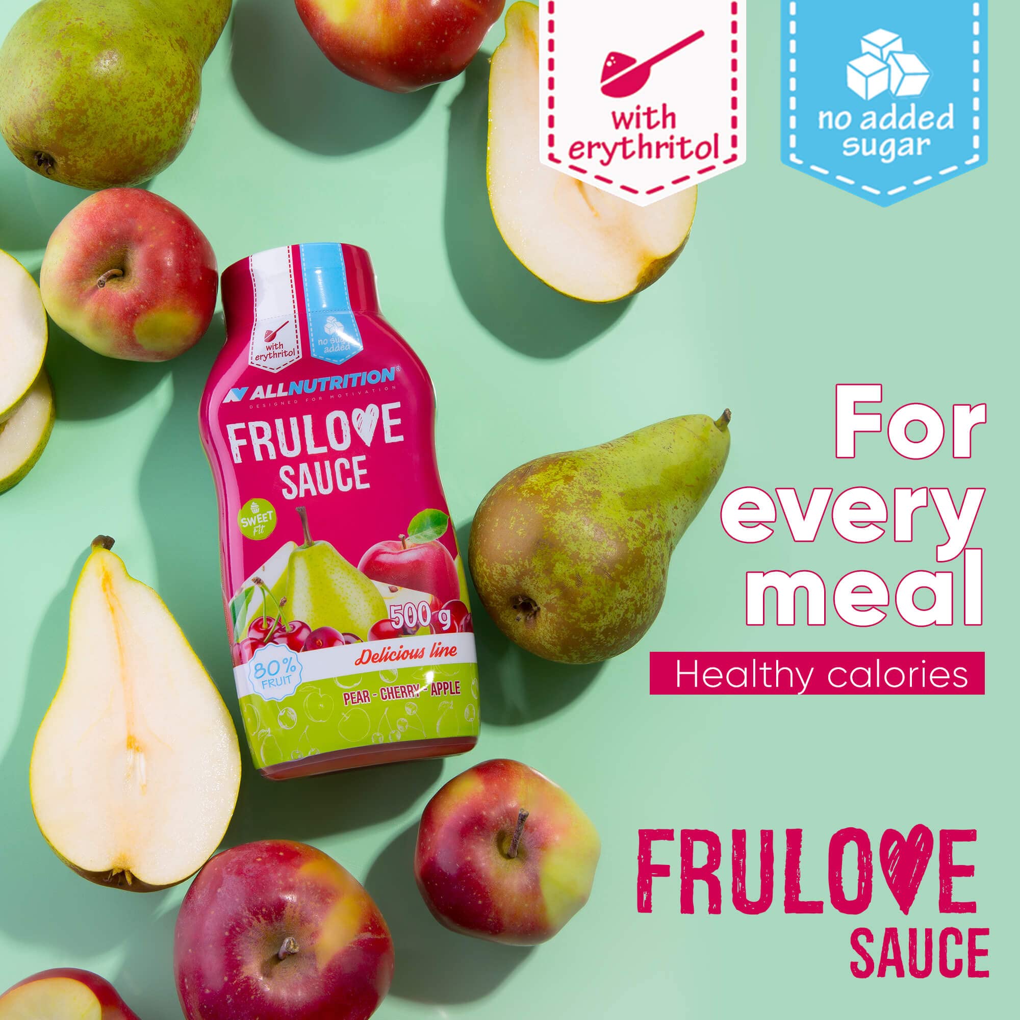 AllNutrition Frulove Salsa Pera Ciliegia Mela 500 g