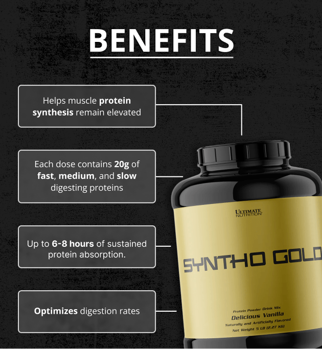Ultimate Nutrition Syntho Gold Proteine Vaniglia 5 lb 20 g