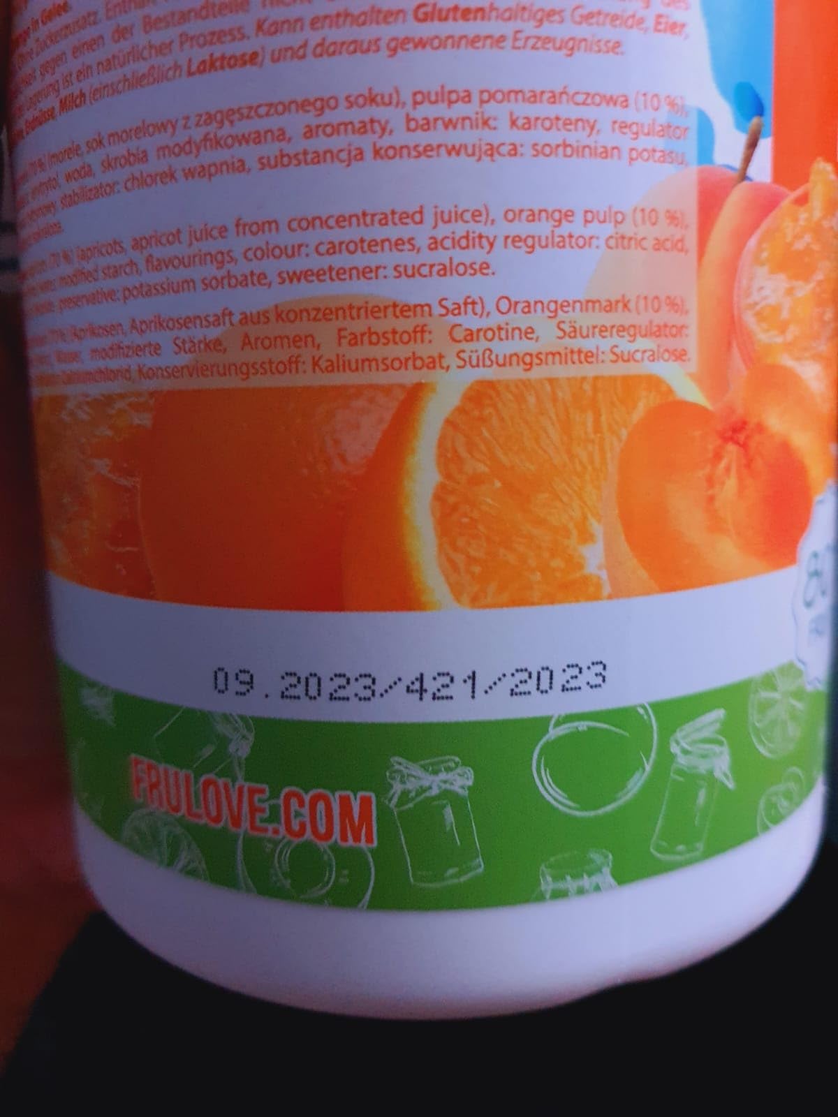 AllNutrition Frulove in Jelly frutta in gelatina 1000 g albicocca-arancia