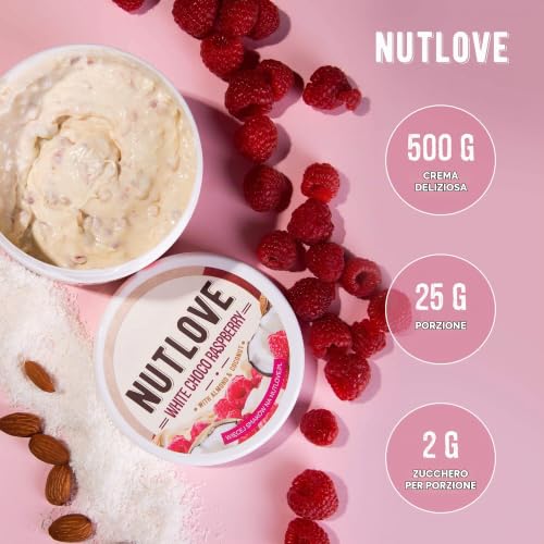 AllNutrition Nutlove White Choco Raspberry crema 500g light