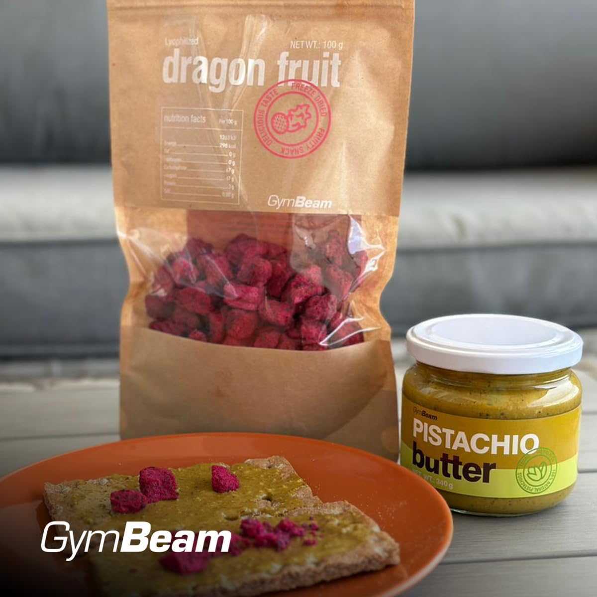 GymBeam Dragon Fruit liofilizzato pitaya 100g croccante