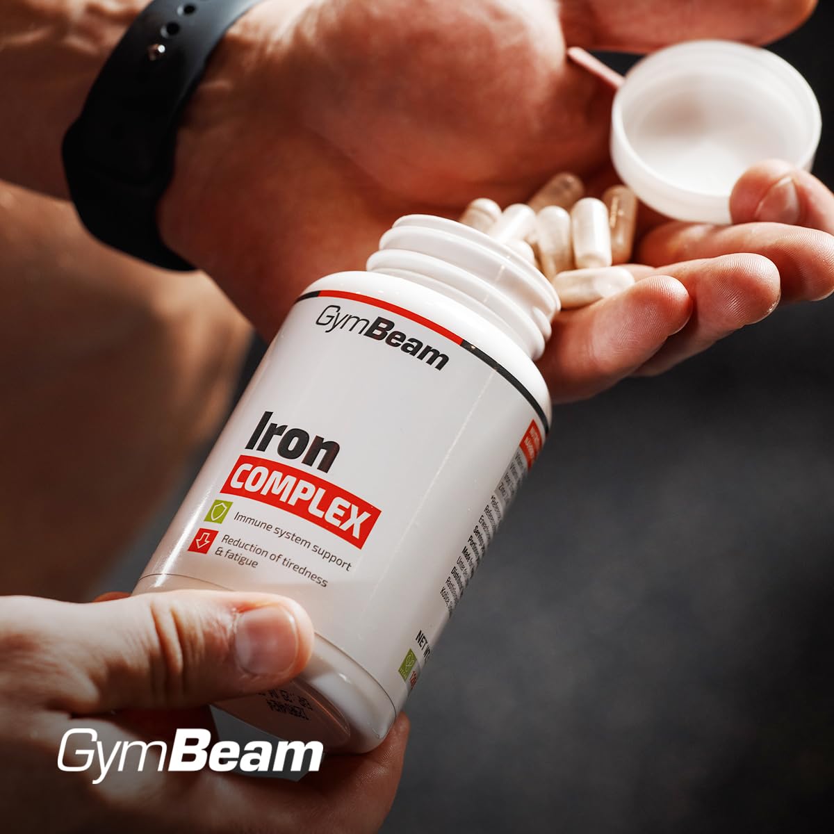 GymBeam Minerali Iron Complex Ferro 120cps Zinco Vitamina C
