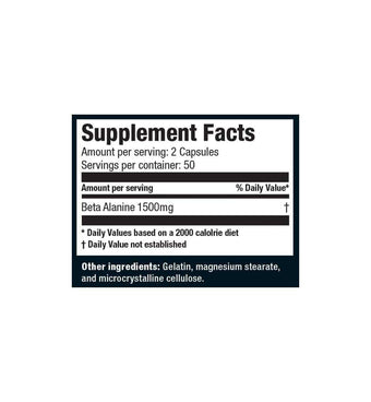 Ultimate Nutrition Beta Alanine Integratore 1500 mg Pre Workout