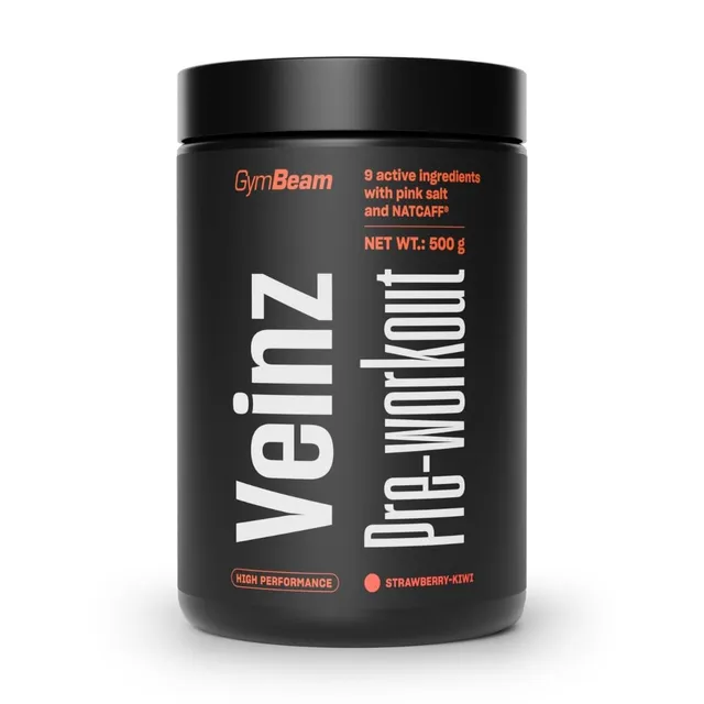 GymBeam Veinz Pre-Workout 500 g fragola kiwi pump