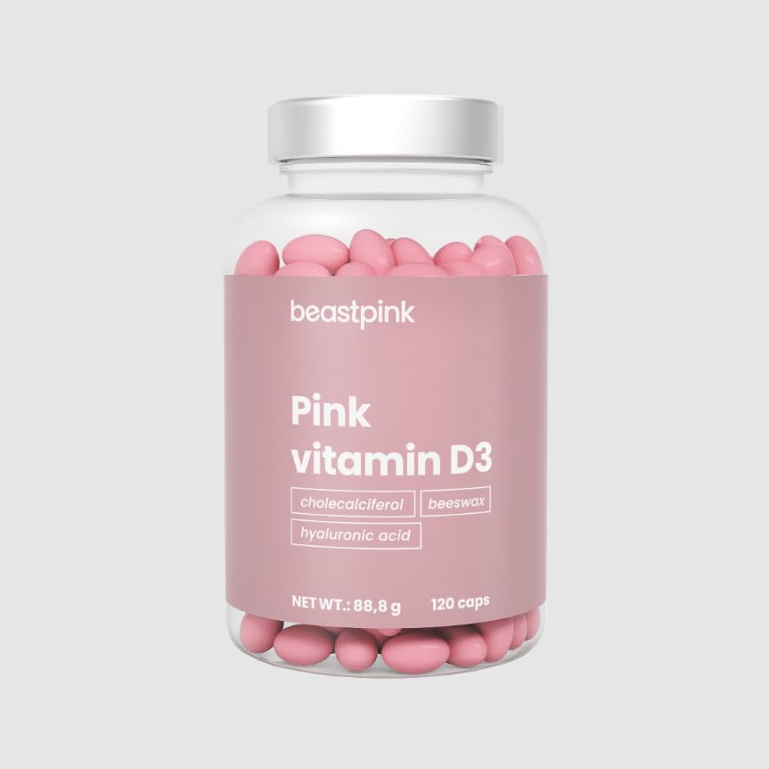 GymBeam Vitamine D3 Pink capsule 120pz 2000 UI ialuronico
