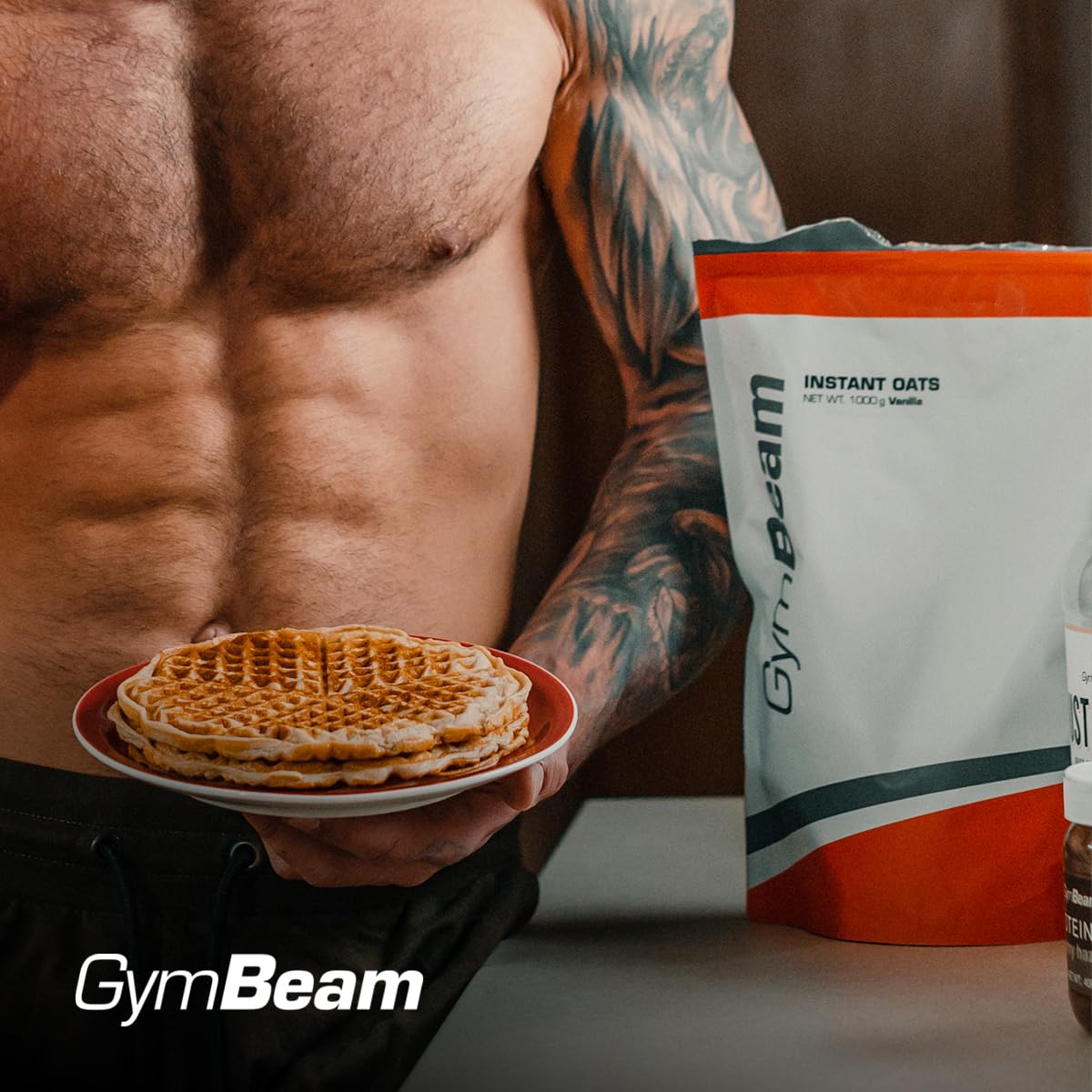GymBeam Avena Istantanea 1000 g Farina Cioccolato Fibre Proteine