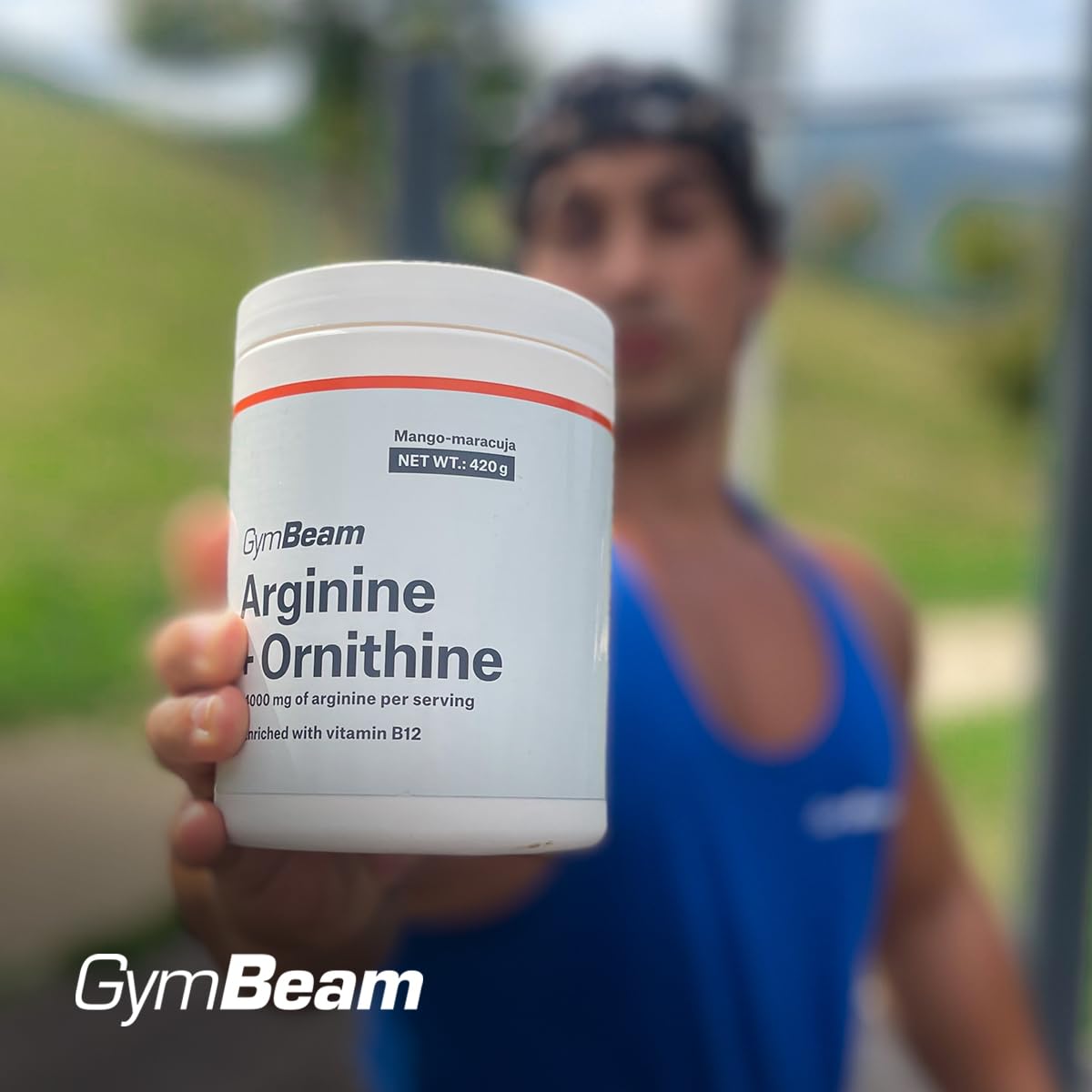 GymBeam L-Arginina Ornitina 420 g Polvere Lemon-Lime
