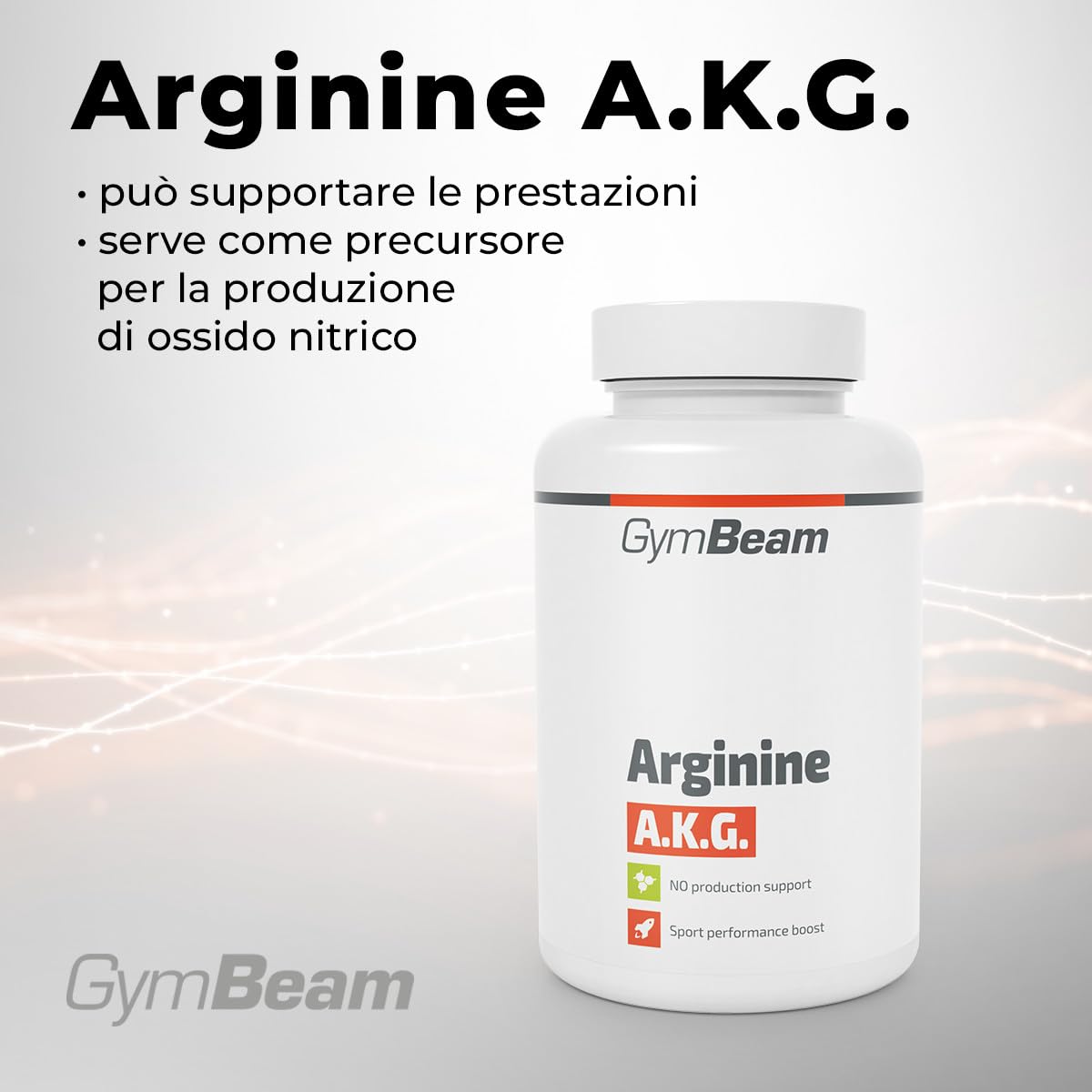 GymBeam Arginina AKG 3000 mg tabs 120 pz muscoli