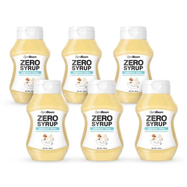 GymBeam Sciroppo ZERO Coconut Bites Topping 350 ml Zero Zuccheri