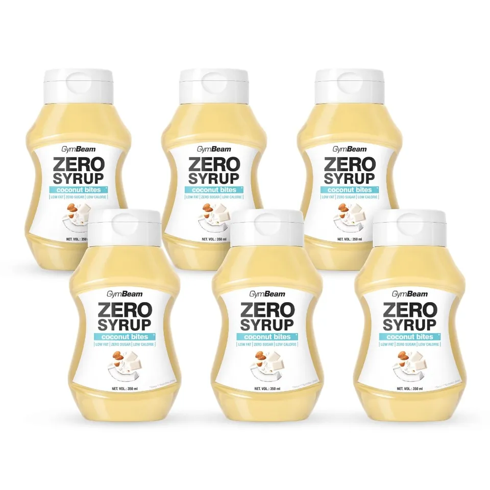 GymBeam Sciroppo ZERO Coconut Bites Topping 350 ml Zero Zuccheri