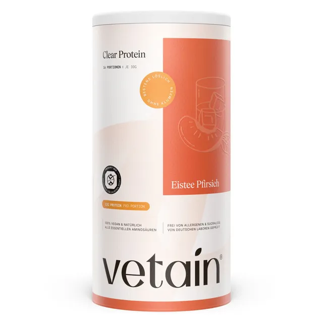 Vetain Clear Protein tè alla pesca proteine vegane 480g