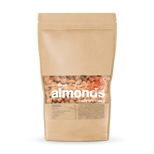 GymBeam Mandorle Sgusciate 500 g Snack Senza Sale