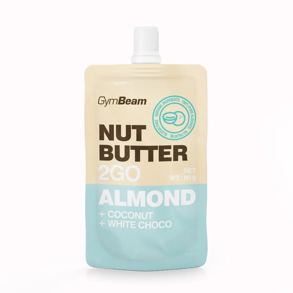 GymBeam Burro Mandorle cocco cioccolato 15x80 g fibre