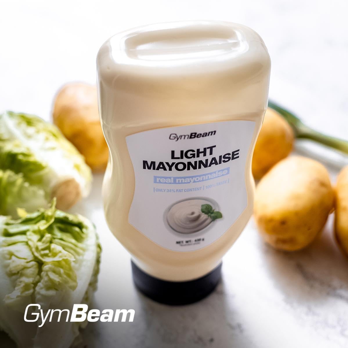 GymBeam Maionese Light 430 ml Senza Glutine e Lattosio