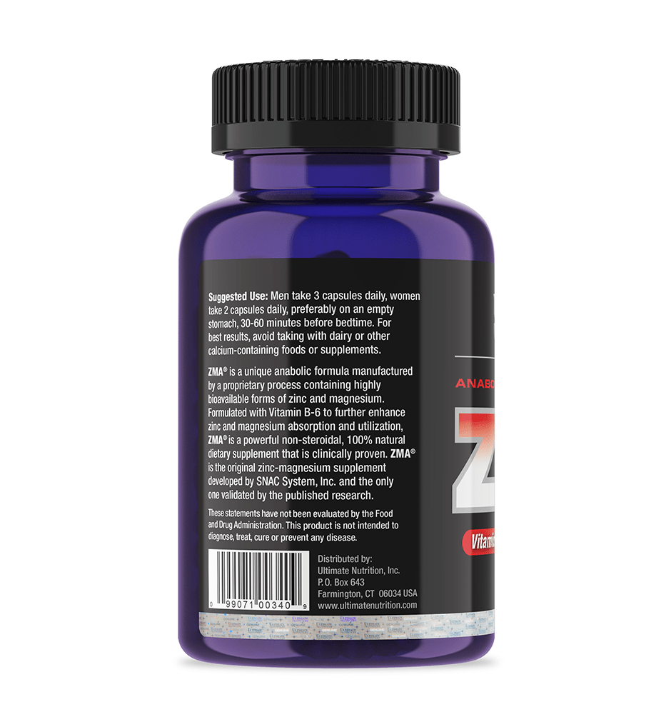 Ultimate Nutrition Health & Wellness ZMA Capsule Zinco Magnesio
