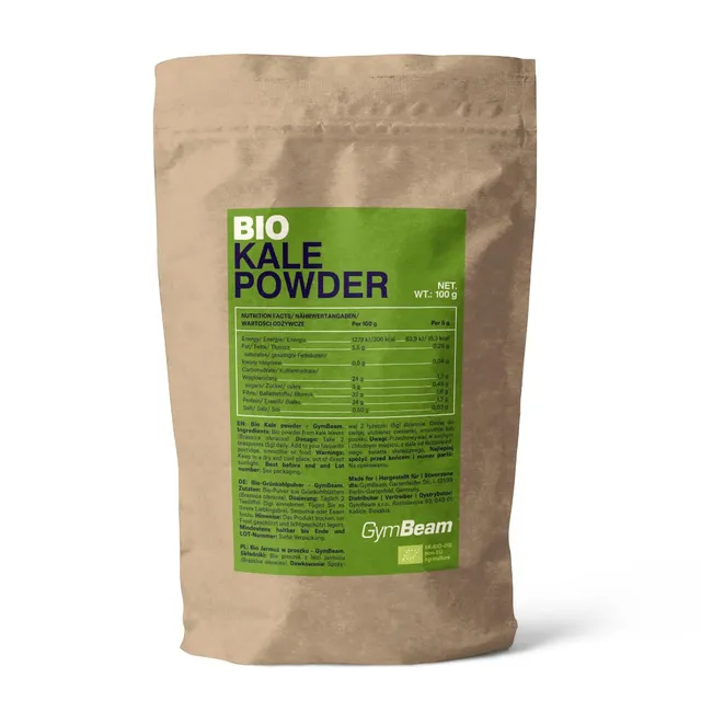 GymBeam Cavolo Nero Polvere BIO 100 g Fibre Vegano
