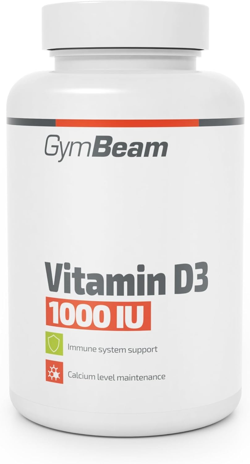 GymBeam Vitamina D3 1000 UI capsule 365 pz ossa e immunità