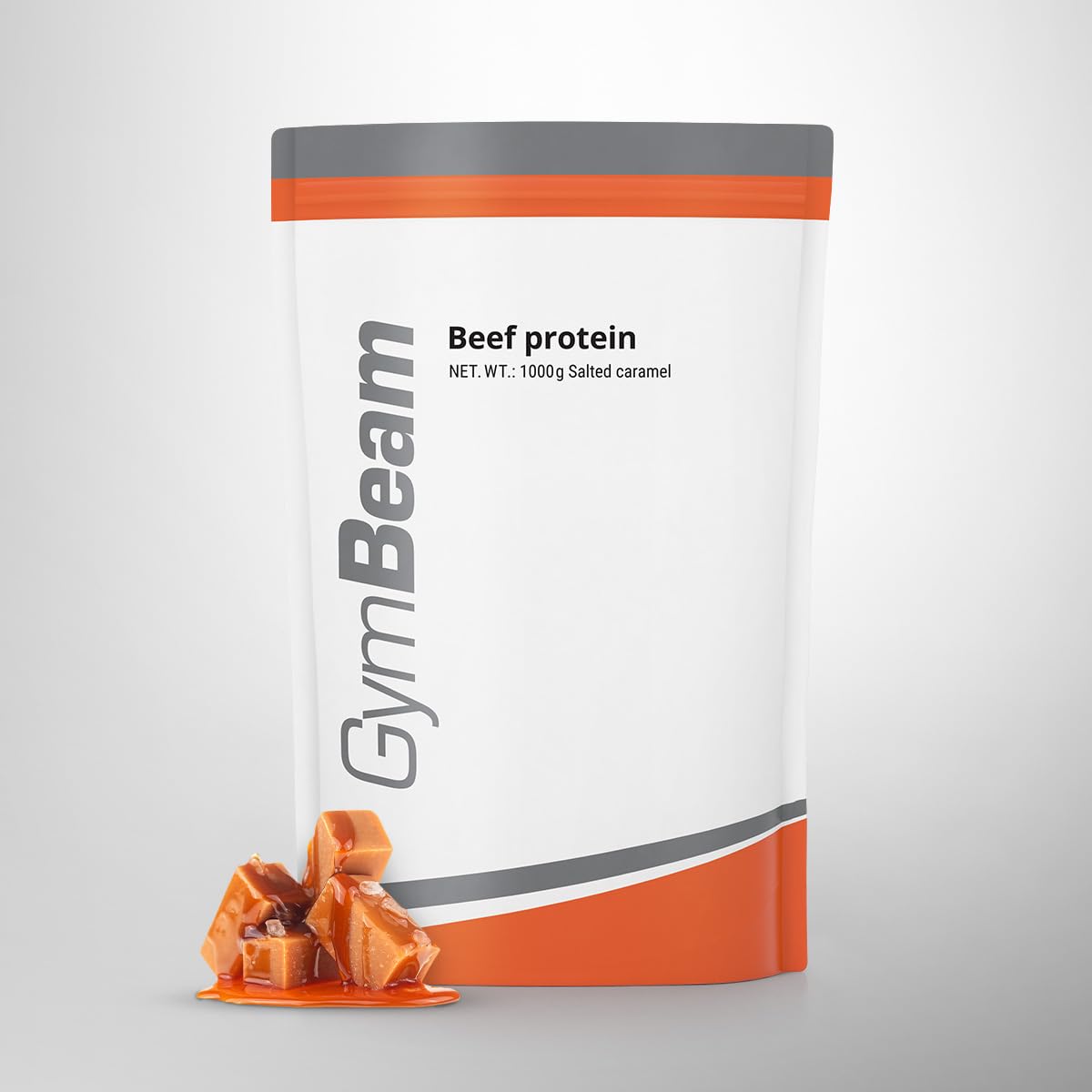 GymBeam Proteine del Manzo proteine caramello salato 1000 g