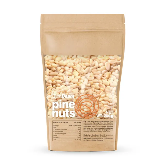 GymBeam Pinoli Snack Croccante Gusto Burroso Fonte Fibre