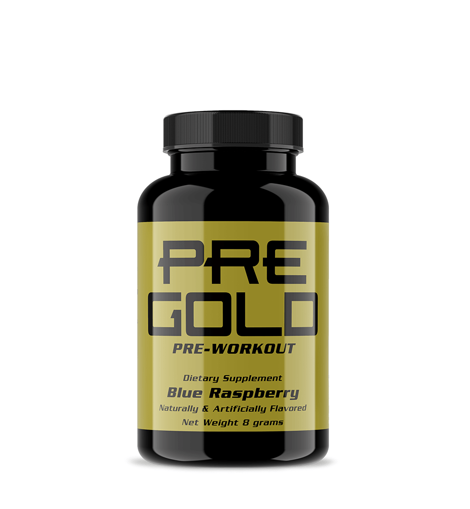 Ultimate Nutrition Pre Gold Sample pre workout blue raspberry caffeina