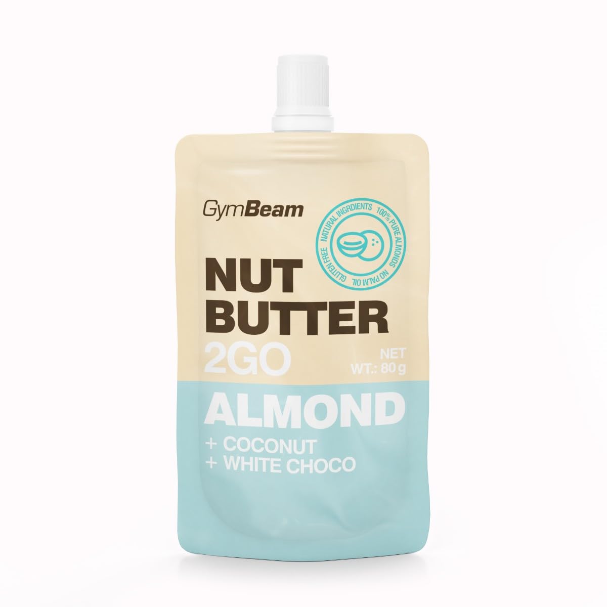 GymBeam Burro Mandorle cocco cioccolato 15x80 g fibre