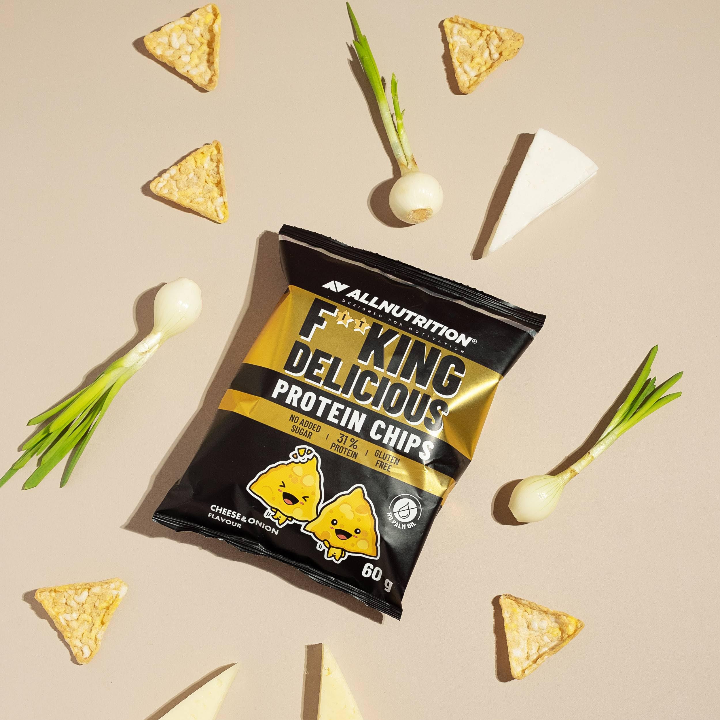 AllNutrition FitKing Protein Chips Cheese Onion 60 g
