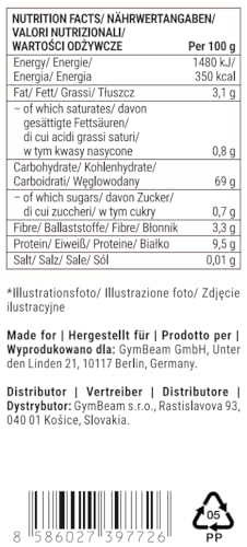 GymBeam Riso Nero Jasmine Bio 500 g Senza Glutine Integrale
