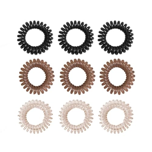 GymBeam Elastici Spirale Capelli 9 pezzi Poliuretano