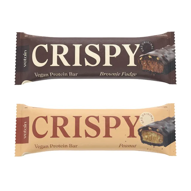 Vetain Crispy Pacchetto Prova Barrette Brownie Peanut