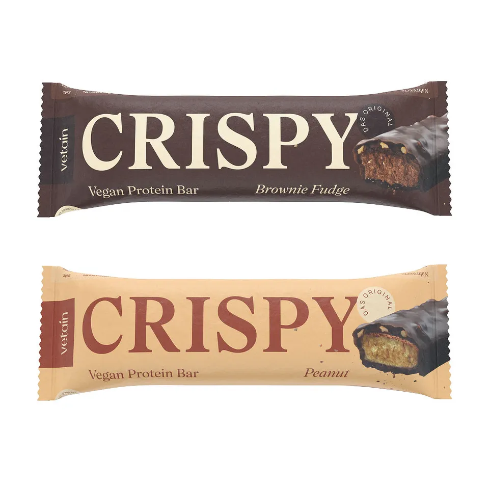 Vetain Crispy Pacchetto Prova Barrette Brownie Peanut