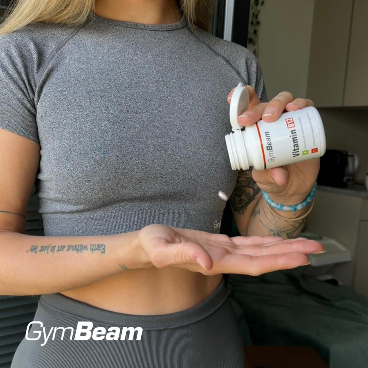 GymBeam Vitamina B12 90 Compresse Energia Sistema Nervoso Vegani