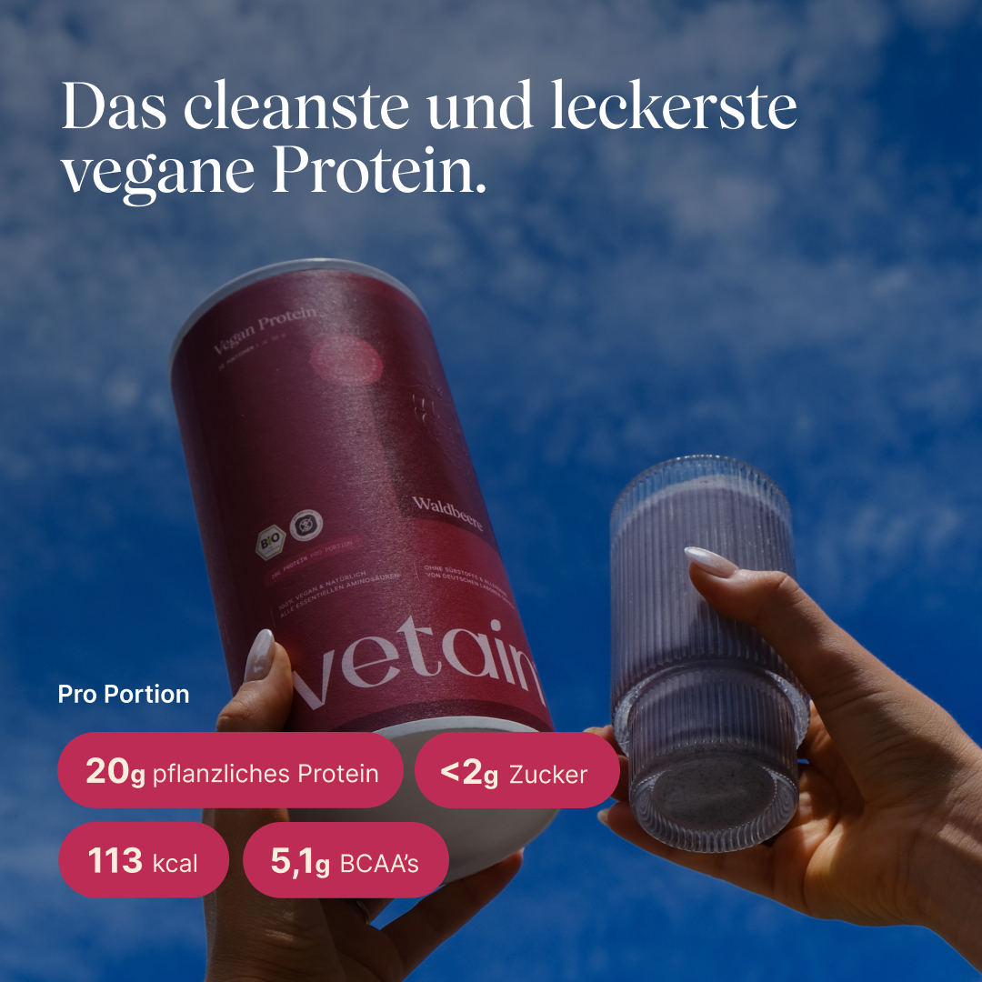 Vetain Veganes Proteinpulver Beere proteine 540 g bio