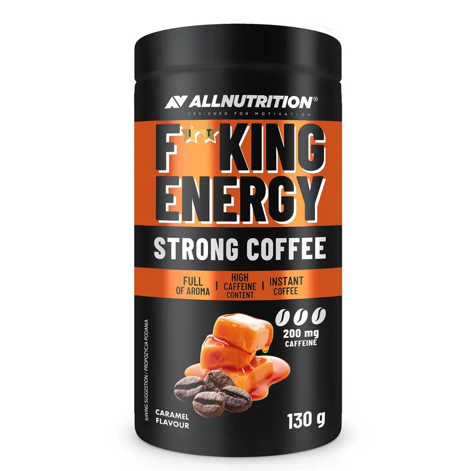 AllNutrition FitKing Energy Strong Caffè Istantaneo Caramello 130g