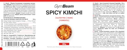 GymBeam Kimchi Piccante Insalata Fermentata 350 g Vegano