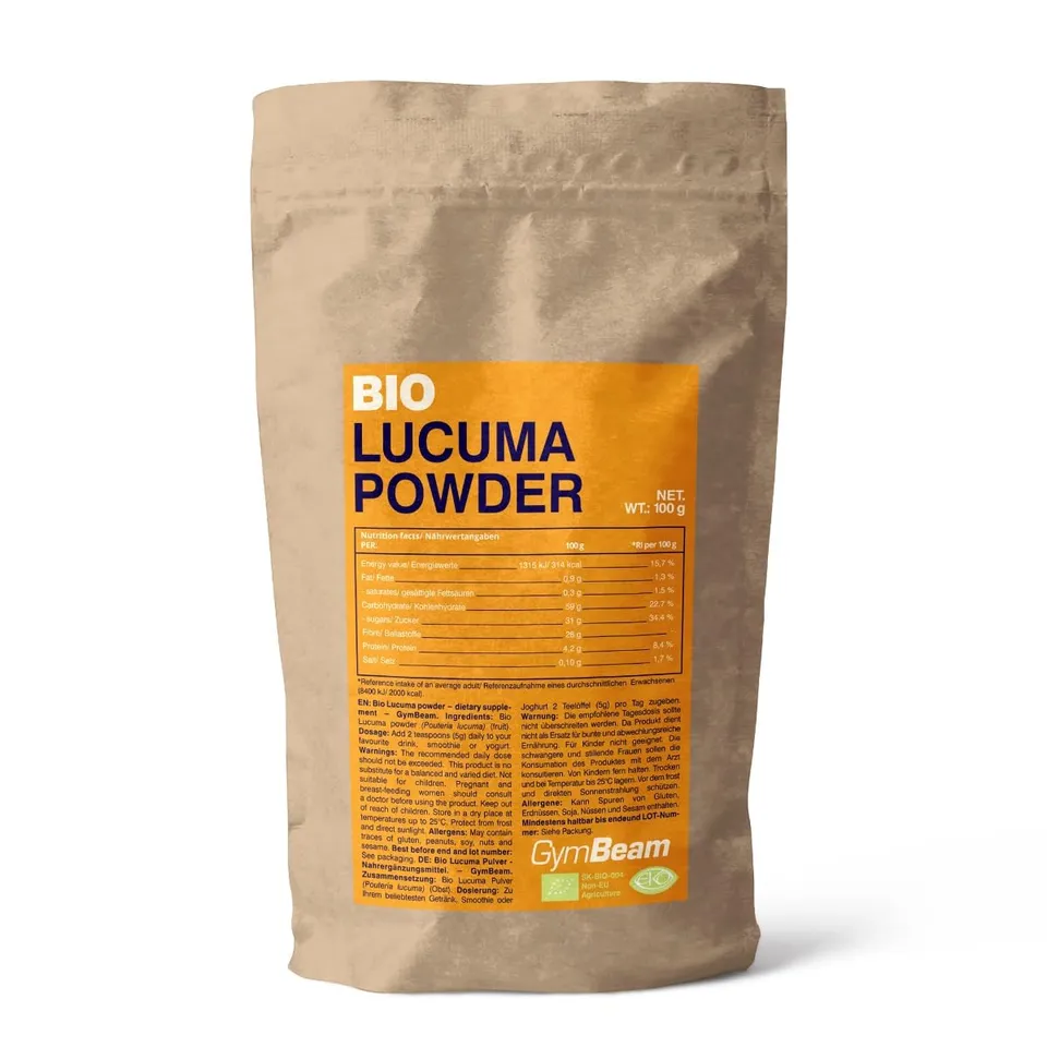 GymBeam Lucuma Bio Polvere 100 g Fibre Vegana