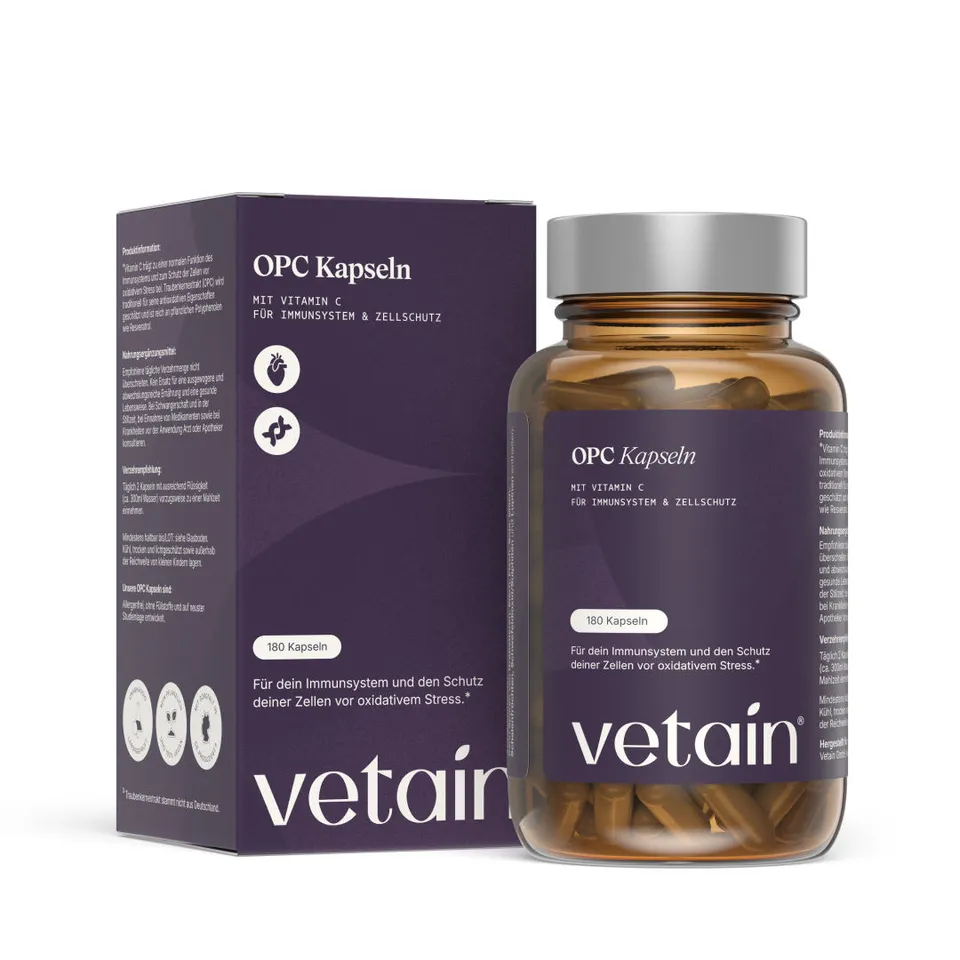 Vetain OPC Capsule Antiossidante 180 Capsule Semi Uva