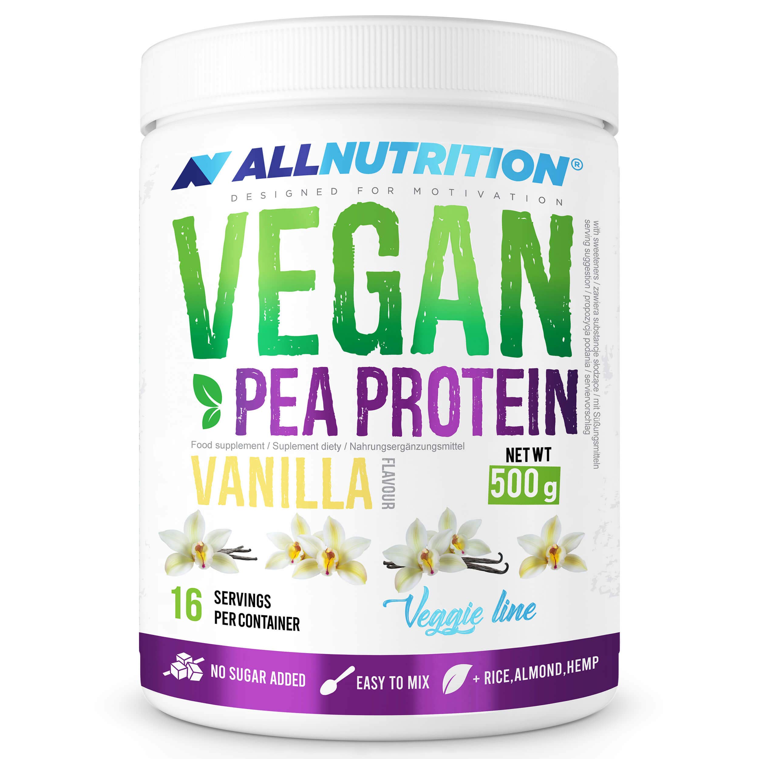 AllNutrition Pea Protein Vaniglia 500g Vegane