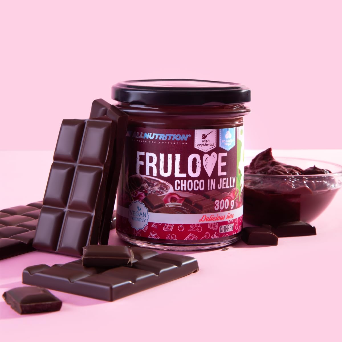 AllNutrition Frulove crema cioccolato e ciliegie 300g