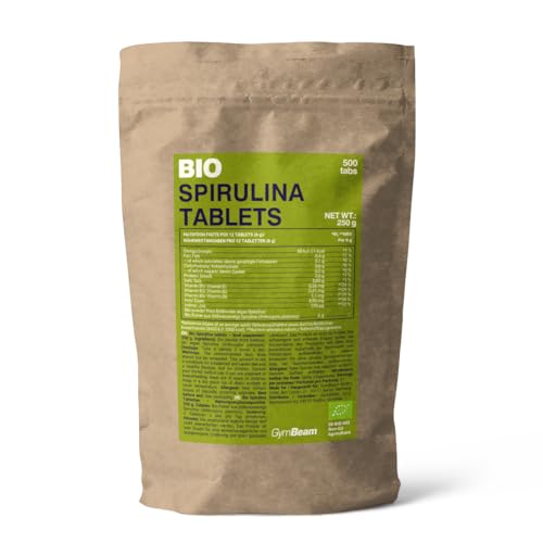 GymBeam Spirulina Bio integratore 500 mg 500 compresse
