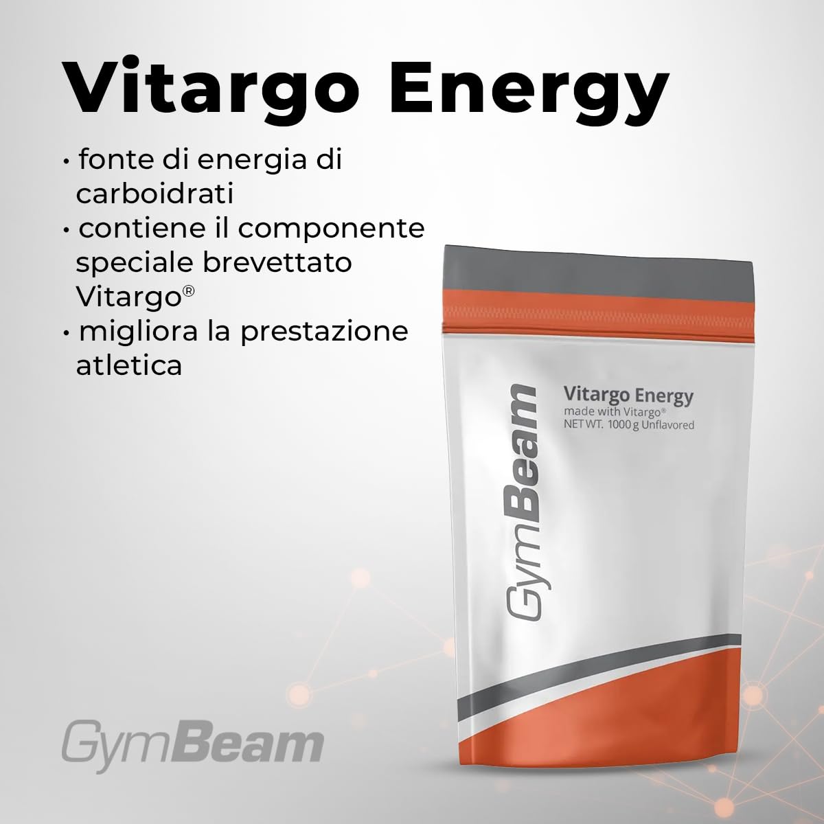 GymBeam Vitargo Energy carboidrati 1000 g amido di mais