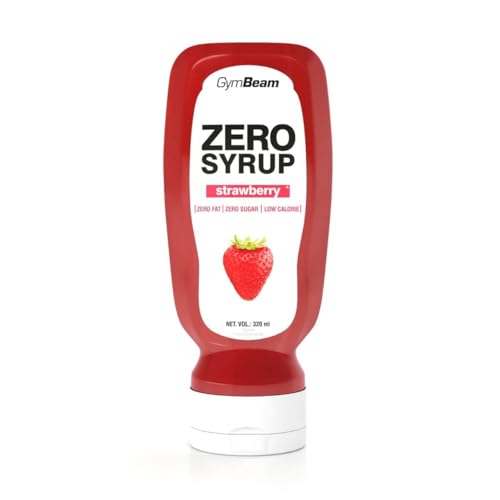 GymBeam Sciroppo ZERO Fragola 320 ml Dolcificante Zero Calorie