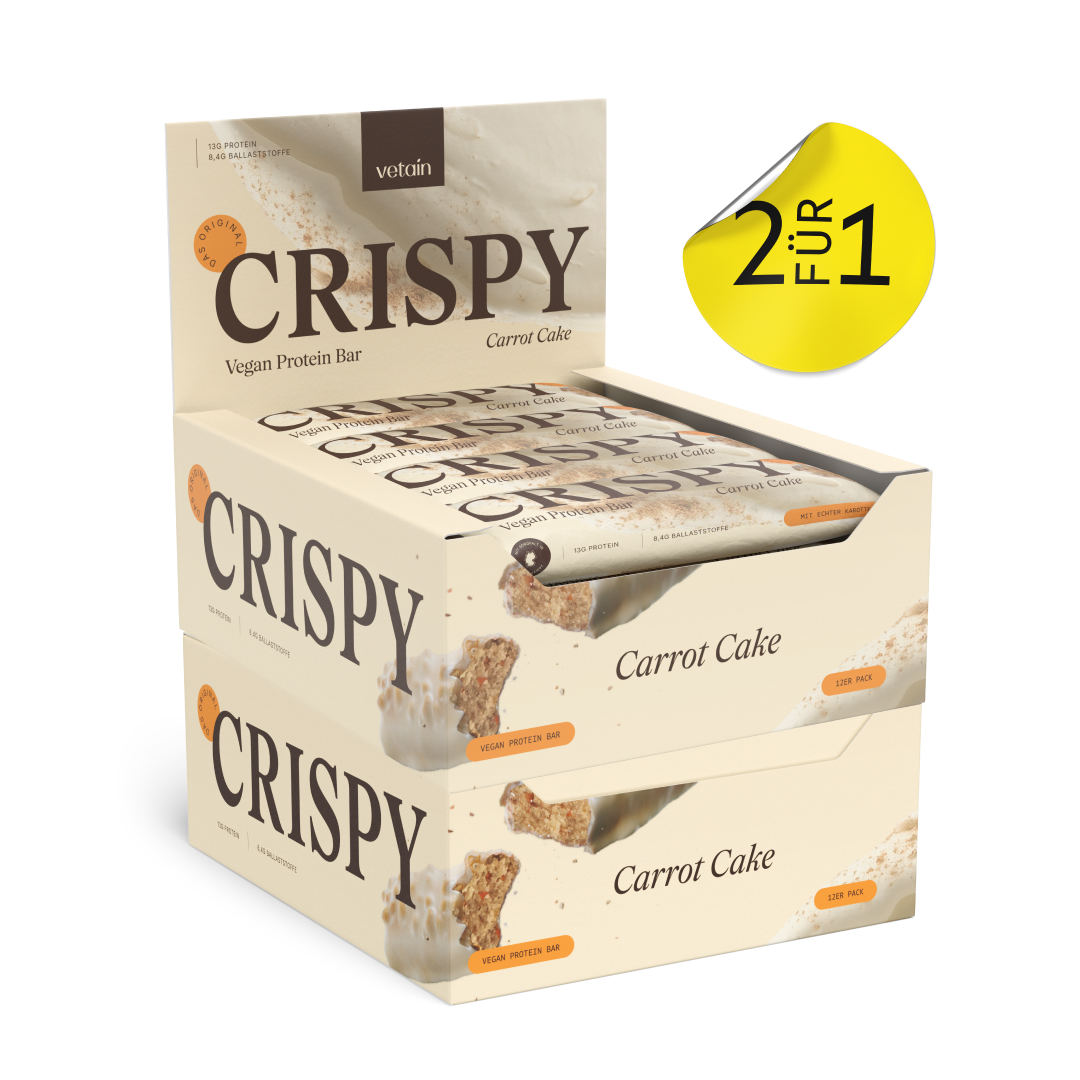 Vetain Crispy barretta proteica carrot cake 24 pezzi vegana